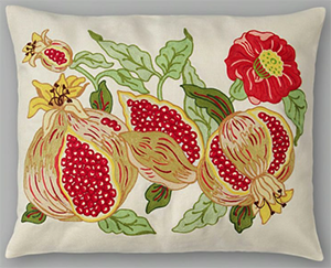 Loretta Caponi Firenze Pomegranate Cushion: €300.