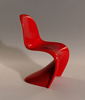 Panton Chair by Danish designer Verner Panton. Image courtesy Holger Ellgaard.