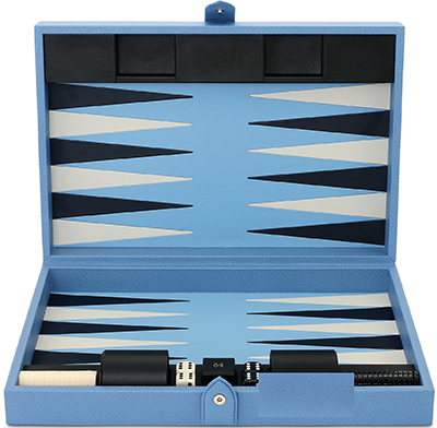 Smythson of Bond Street Medium Backgammon Case in Panama in crossgrain calf leather: £1,695.