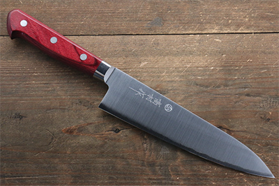 Takamura Knives R2/SG2 Gyuto Japanese Knife 180mm with Red Pakka wood Handle: US$209.