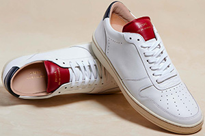 Zespà ZSP23 APLA Nappa White men's sneakers.