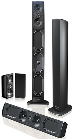 Definitive Technology Mythos Series speakers.