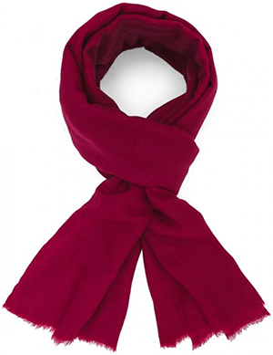 Figaret Paris plain pink women's scarf in wool: €115.