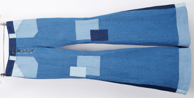 Ines de la Fressange Paris Janis Trouser in Blue Denim: €210.