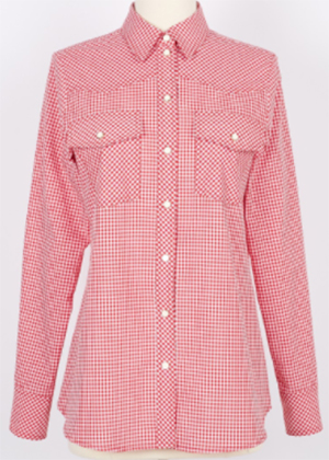 Ines de la Fressange Paris Farah women's Shirt in Red Gingham: €120.