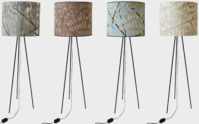 Jocelyn Warner Tree Tops floor lamps.