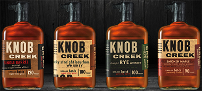 Knob Creek whiskeys.
