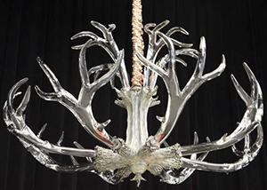 Crystal Antler Chandelier by Jason Lawson.