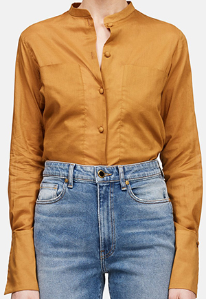 The Line Martin Grant Shirt with Extended Pockets - Caramel: US$1,080.