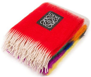 Loewe Multicolor Mohair Striped Blanket: US$1,100.