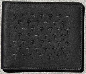 Tomas Maier palm embossed men's wallet: US$220.