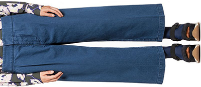 Marni women's pants in blue indigo cotton denim: US$670.