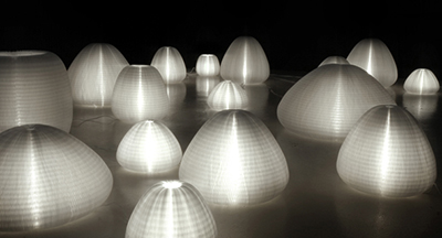 Molo Design Urchin softlight lamps.