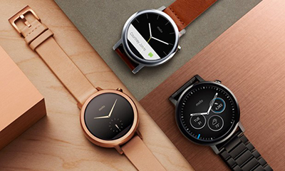 Moto 360 smartwatches.