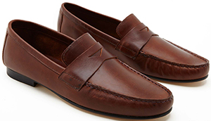 La Portegna Marco men's leather moccasins: £150.