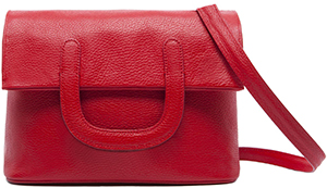 Steiger Paris Bolero Small Red Grained Leather handbag: €850.