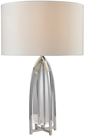 Trump Home Lighting Collection Dimond Lighting D2685 Trump Home Wheeler Table Lamp, Chrome: US$338.